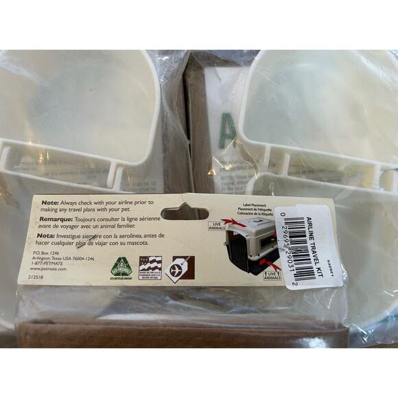 3 NEW Petmate Dog Cat Airline Travel Transport Kit Keep Pets Safe & Comfortable - Picture 3 of 3